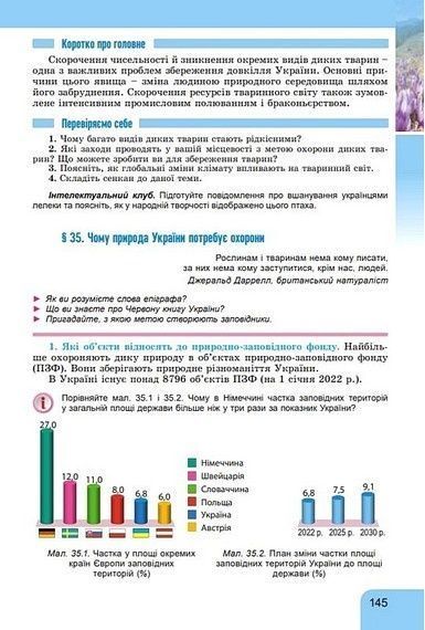 Підручник. Географія. 8 клас НУШ 10931 фото