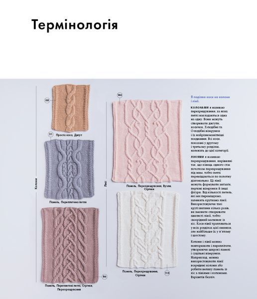 Енциклопедія візерунків. Джгути, коси, арани. Посібник із плетіння та дизайну 9614 фото
