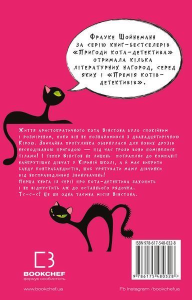 Пригоди кота-детектива. Книга 1: Таємна місія Вінстона 8421 фото
